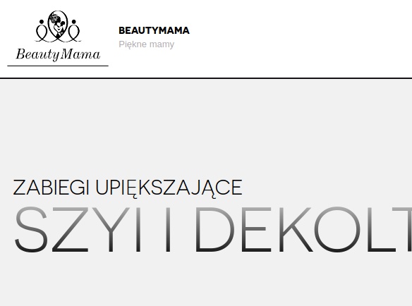 Beauty salon web page