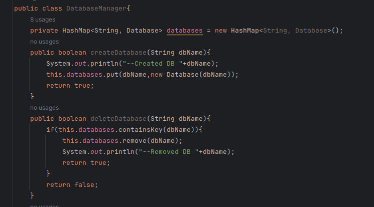 In-memory database design interview